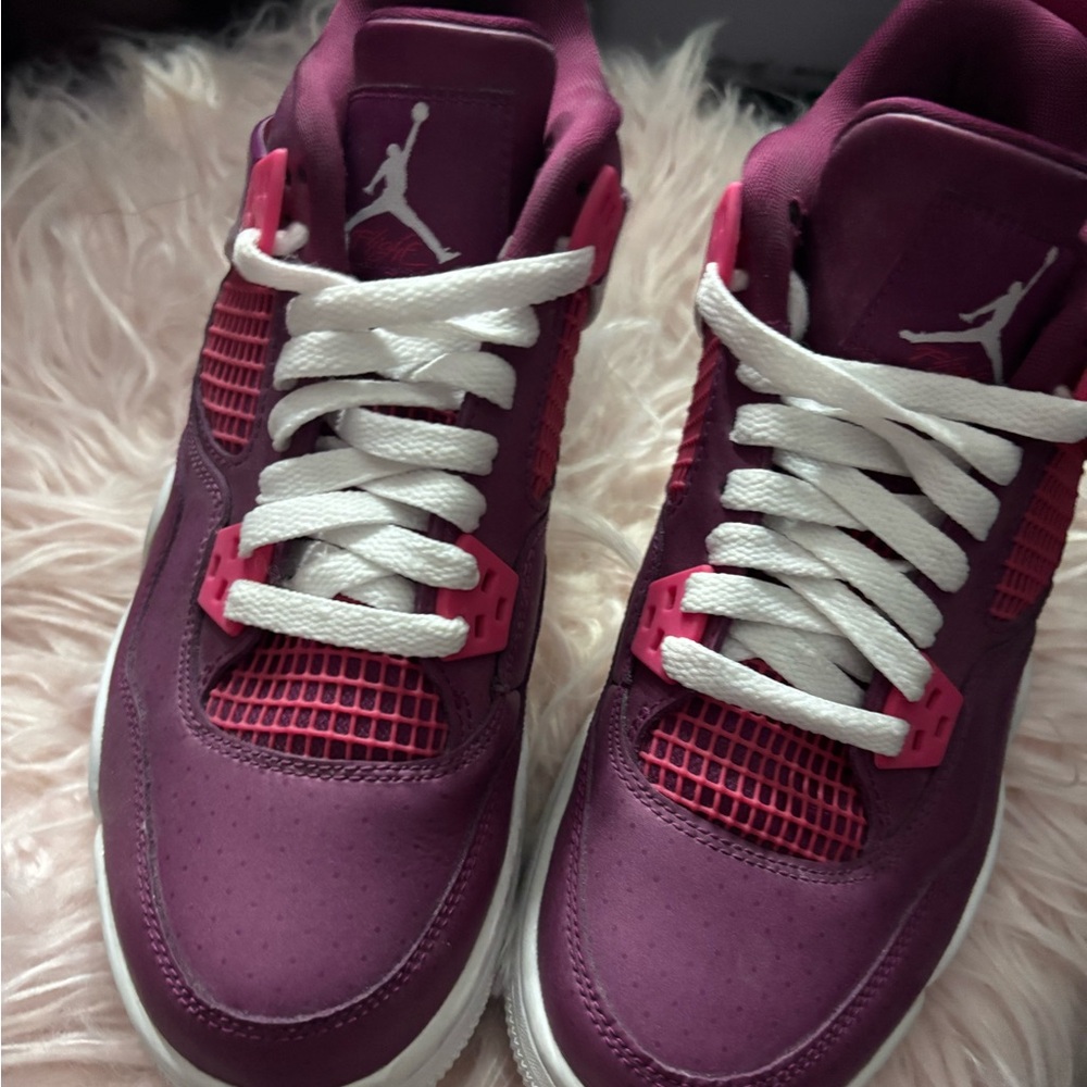 Jordan Burgundy and Pink Low-Top Sneaker